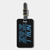 Durch Regen oder Schneeregen… Ich laufe Gepäckanhänger (Vorderseite vertikal)