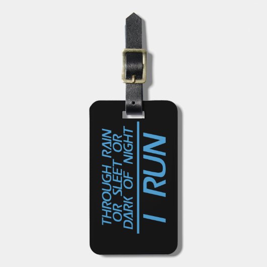 Durch Regen oder Schneeregen… Ich laufe Gepäckanhänger (Vorderseite vertikal)