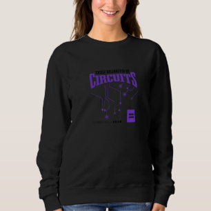 Durch Schaltkreise abgelenkt Ironische Aussage Ele Sweatshirt