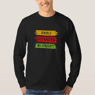 Durch Schaltkreise abgelenkter Elektriker Handwerk T-Shirt