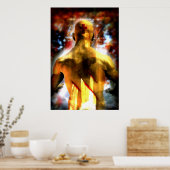 Durch seine Streifen Poster (Küche)