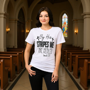 Durch Seine Striemen Werden Wir Geheilt Jesaja 53: Tri-Blend Shirt