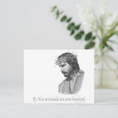 Durch seine Wunde sind wir heilbar Postkarte (Stehend Vorderseite)