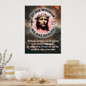 Durch seine Wunden werden wir zu Ostern 3:4 Verhäl Poster (Küche)
