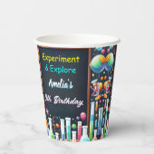 Durch Spaß Labrador Kinder Geek Nerd Mad Science 9 Pappbecher (Rückseite)