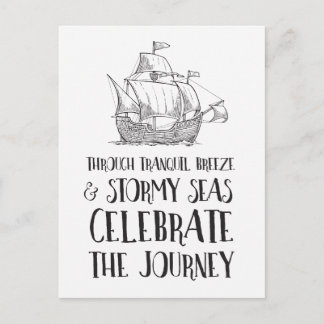 Durch Stormy Seas Celebrate Life's Journey Postkarte
