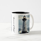 "Durch Stürme schlagen" Zweifarbige Tasse (VorderseiteRechts)