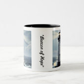 "Durch Stürme schlagen" Zweifarbige Tasse (Mittel)