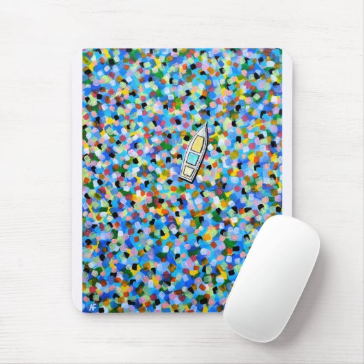 Durch Träume treibend, Gemälde von Alfred Fox Mousepad (Mit Mouse)