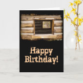 Durch und durch Kabine Fenster Geburtstag Karte (Gelbe Blume)