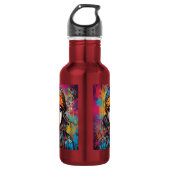 Durch und durch moderne Note Edelstahlflasche (Vorderseite)