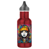 Durch und durch moderne Note Edelstahlflasche (Links)