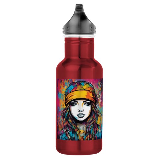 Durch und durch moderne Note Edelstahlflasche (Rechts)