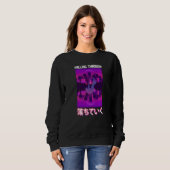 Durch Vaporwave-Kleidung fallen Sweatshirt (Vorne ganz)