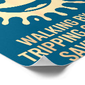 Durch wandelnden Glauben, der ständig stolpert, ge Poster (Ecke)