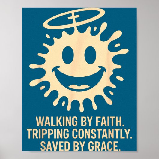 Durch wandelnden Glauben, der ständig stolpert, ge Poster (Vorne)