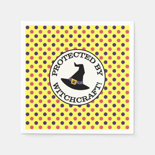 DURCH WITCHCRAFT GESCHÜTZT SERVIETTE (Vorderseite)