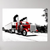 Durchblasen von Peterbilt Poster (Vorne)