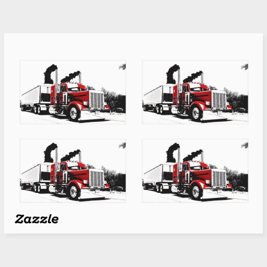 Durchblasen von Peterbilt v2 Stickers (Blatt)