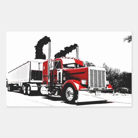 Durchblasen von Peterbilt v2 Stickers (Vorderseite)