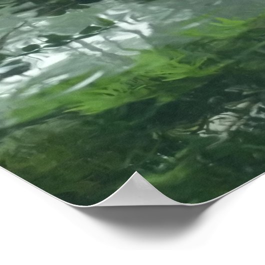 Durchblättern des Regens 2 - Abstraktes Foto Poster (Ecke)