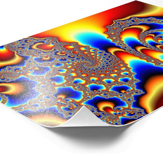 Durchblättern - Fraktal Art Fotodruck (Ecke)