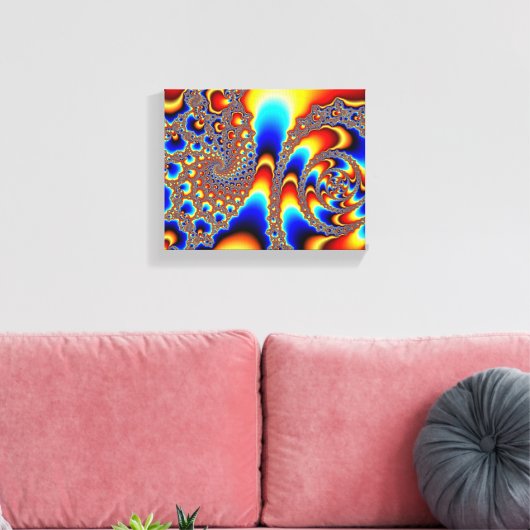 Durchblättern - Fraktal Art Leinwanddruck (Insitu (Wohnzimmer))