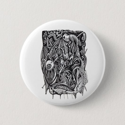 Durchbohrt, von Brian Benson Button (Vorderseite)