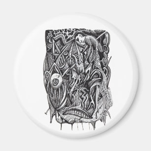 Durchbohrt, von Brian Benson Magnet