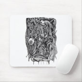Durchbohrt, von Brian Benson Mousepad (Mit Mouse)