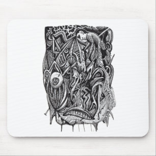 Durchbohrt, von Brian Benson Mousepad
