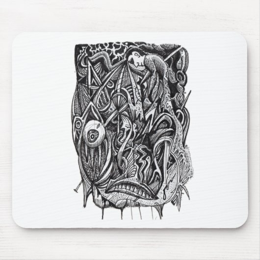 Durchbohrt, von Brian Benson Mousepad (Vorne)