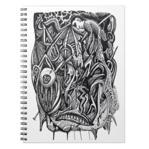 Durchbohrt, von Brian Benson Notizblock