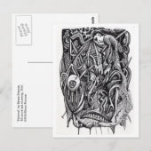 Durchbohrt, von Brian Benson Postkarte (Vorne/Hinten)