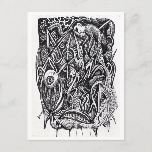 Durchbohrt, von Brian Benson Postkarte (Vorderseite)