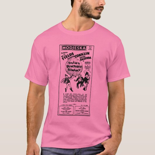 Durchbohrter Romance T - Shirt W.C. Fields Tillies (Vorderseite)