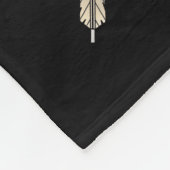 Durchbohrtes Herz auf Flügeln Fleecedecke (Ecke)