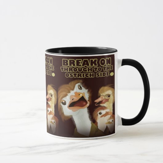 Durchbrechen bis zum Straußenpokal Tasse (Rechts)