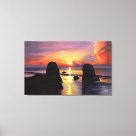 Durchbrechen der Wolken Leinwanddruck