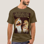 Durchbrechen zum Straußensekt-T - Shirt (Vorderseite)