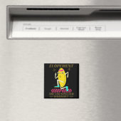 Durchbrennen Das unerwartete Workout Lustiges Fruc Magnet (In Situ (Geschirrspüler))