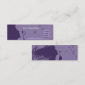 Durchbrennenblasen-Visitenkarten Mini Visitenkarte (Vorne/Hinten)