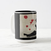 Durchbrennenherzblasen des Jungen Zweifarbige Tasse (Vorderseite Links)