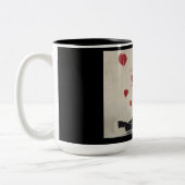 Durchbrennenherzblasen des Jungen Zweifarbige Tasse (Links)