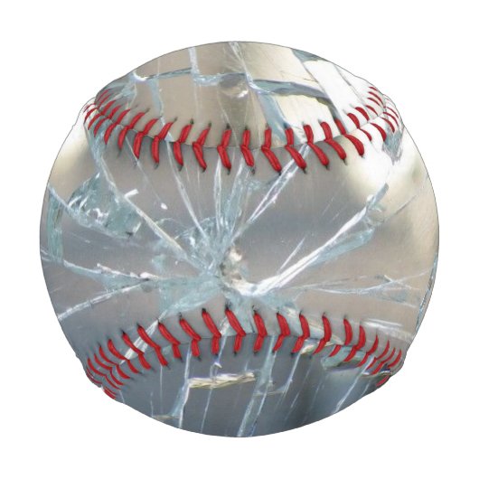 durchbrochenes Fenster Baseball (Vorderseite)