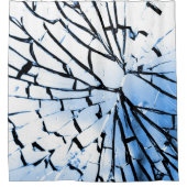 durchbrochenes Fenster Duschvorhang (Vorderseite)