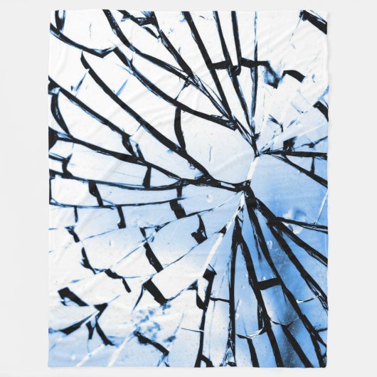 durchbrochenes Fenster Fleecedecke (Vorderseite)