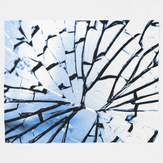 durchbrochenes Fenster Fleecedecke (Vorderseite (Horizontal))