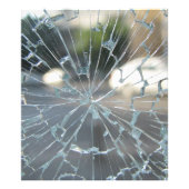 durchbrochenes Fenster Fotodruck (Vorne)