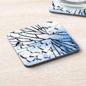 durchbrochenes Fenster Getränkeuntersetzer (Linke Seite)